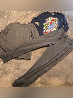 Size 10/12 pants and 2 shirts